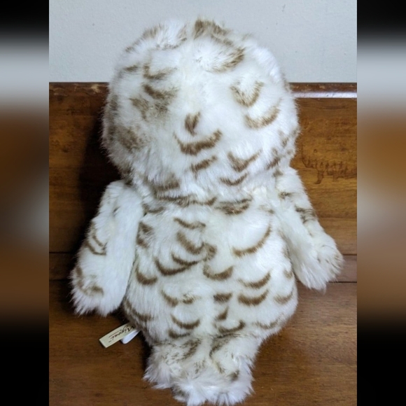 Miyoni By Aurora Snowy Owl Realistic Stuffed Animal Plush - Picture 3 of 4